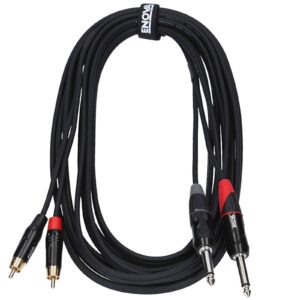 Stereo Jack 6.3mm to RCA Cable - 3m